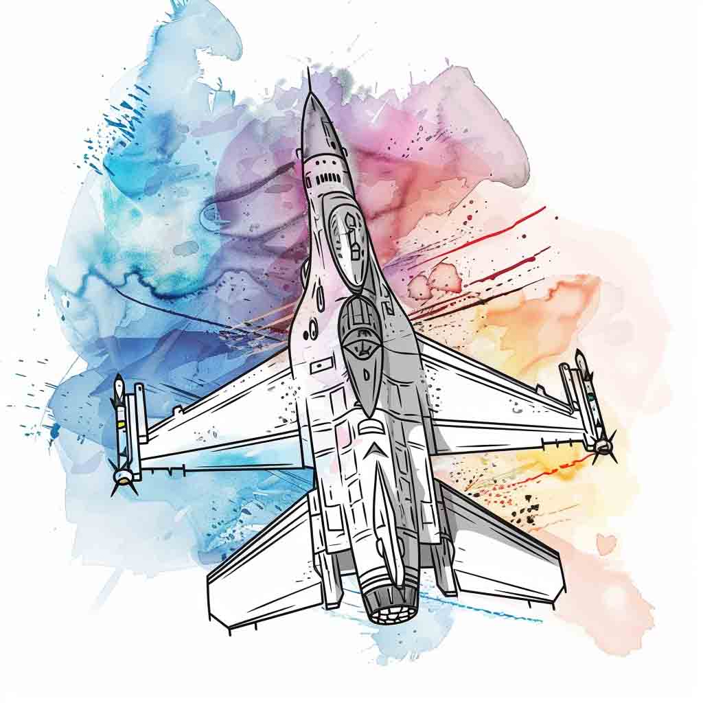 Plane Coloring Pages